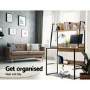 Office Computer Desk Study Table Workstation Bookshelf Storage Oak