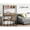 Office Computer Desk Study Table Workstation Bookshelf Storage Oak