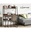 Office Computer Desk Study Table Workstation Bookshelf Storage Walnut