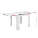 Extending Dining Table 6 Seater Wooden Kitchen Tables White Cafe