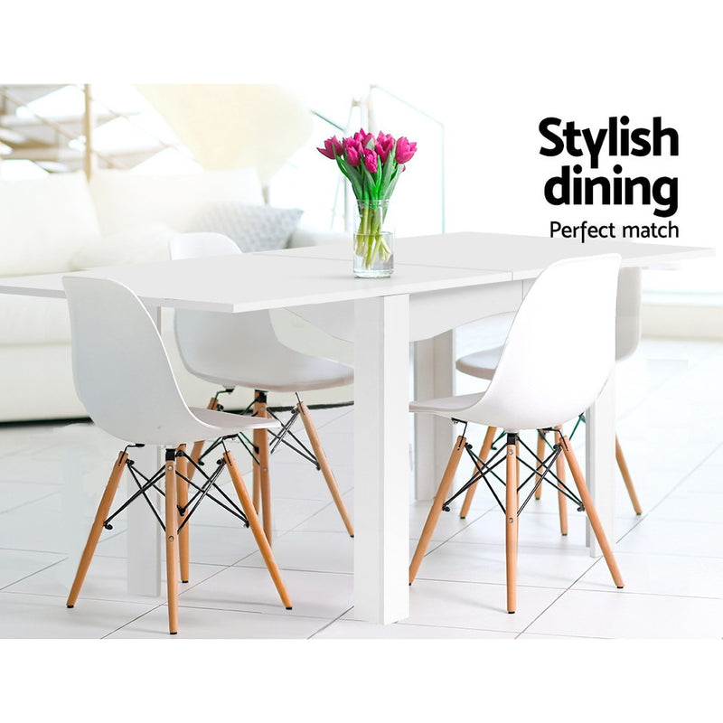Extending Dining Table 6 Seater Wooden Kitchen Tables White Cafe