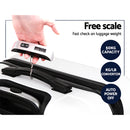 2 Piece Lightweight Hard Suit Case Luggage White