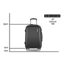 20inch Lightweight Hard Suit Case Luggage Black