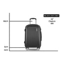 24inch Lightweight Hard Suit Case Luggage Black