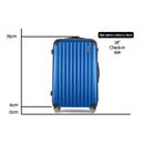 28inch Lightweight Hard Suit Case Luggage Blue
