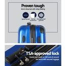 28inch Lightweight Hard Suit Case Luggage Blue