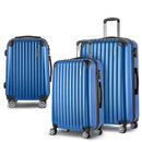 3 Piece Luggage Suitcase Trolley - Blue
