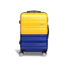 Lightweight Hard Suit Case Luggage Yellow & Purple