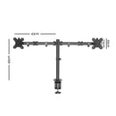 Dual LED Monitor Stand 2 Arm Hold Two LCD Screen TV Desk Mount Bracket