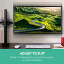 2 Arms Adjustable Monitor Screen Holder - Black