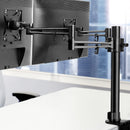 2 Arms Adjustable Monitor Screen Holder - Black