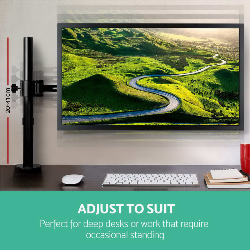 Adjustable Monitor Arm Desk Mounted - Black