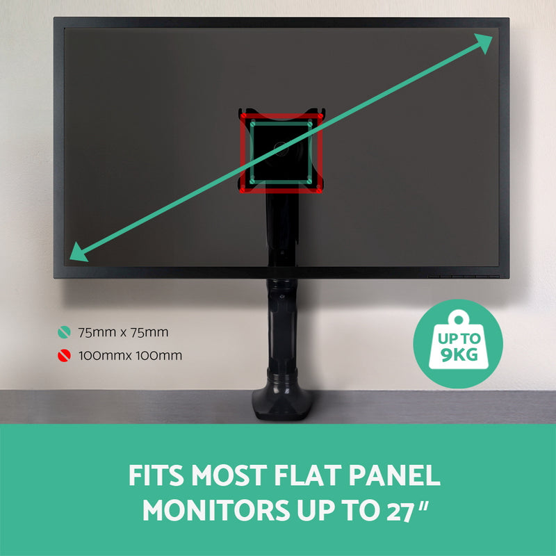 Adjustable Monitor Arm Desk Mounted - Black
