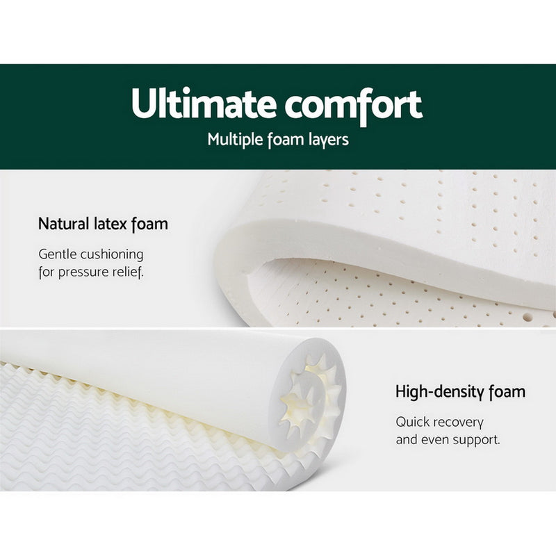 Giselle Bedding 34cm Mattress 7 Zone Pocket Spring Cool Gel Foam Double