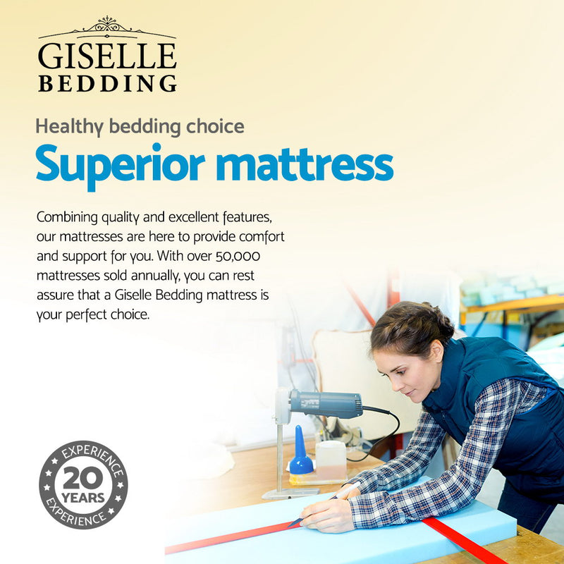 Giselle Spring Foam Mattress 24cm King Single Size