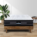 Giselle Bedding 36CM King Single Mattress 7 Zone Euro Top Pocket Spring Medium Firm Foam