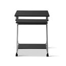 Metal Pull Out Table Desk - Black