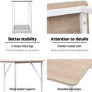 Minimalist Metal Desk - White