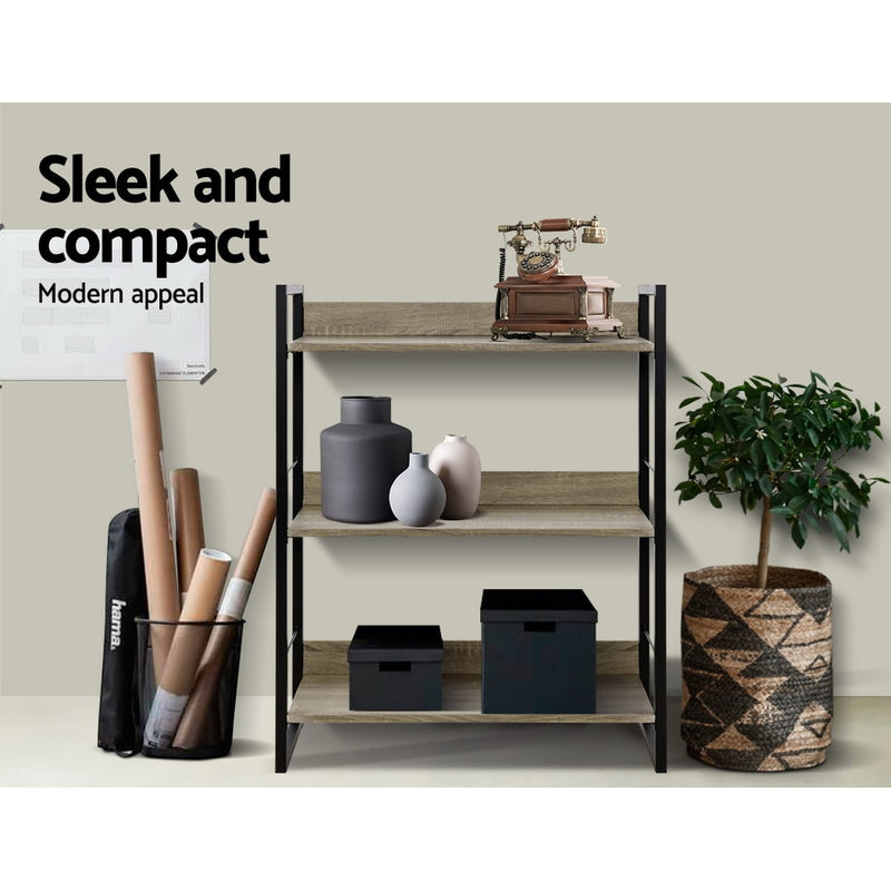 Bookshelf Display Shelves Wooden Book Shelf Wall Corner Bookcase Storage