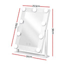 LED Standing Makeup Mirror - White