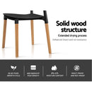Set of 4 Belloch Replica Dining Chairs Kichen Cafe Stackle Beech Wood Legs Black