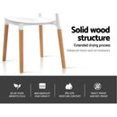 Set of 4 Belloch Replica Dining Chairs Kichen Cafe Stackle Beech Wood Legs White
