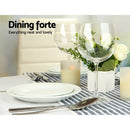 Round Dining Table 4 Seater 60cm Cafe Kitchen Retro Timber Wood MDF Tables White