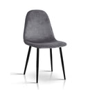 4 X  Dining Chairs Dark Grey