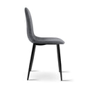 4 X  Dining Chairs Dark Grey