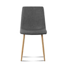 Set of 4 Collins Dining Chairs - Dark Grey