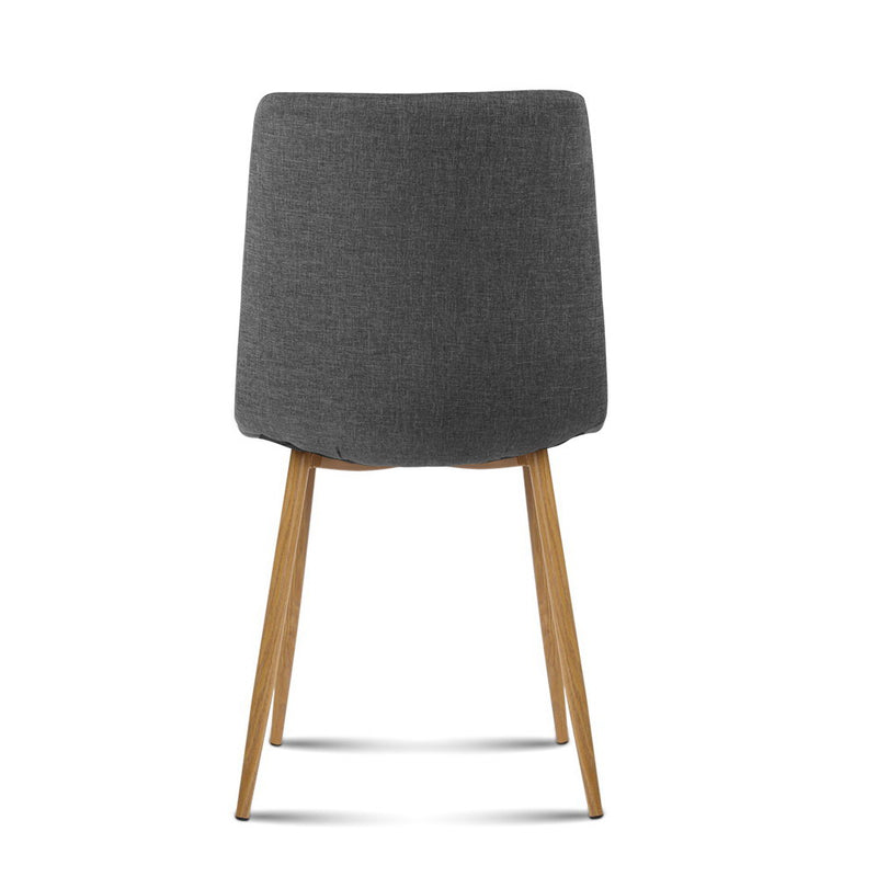 Set of 4 Collins Dining Chairs - Dark Grey
