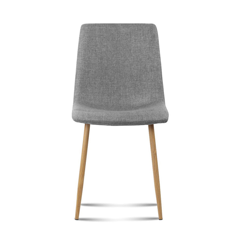 Set of 4 Collins Dining Chairs - Light Grey