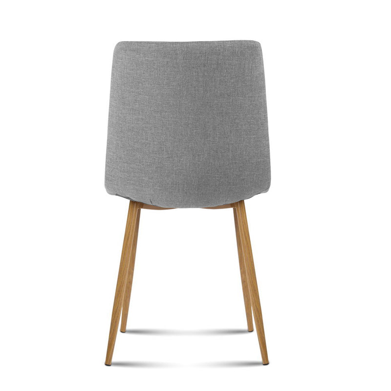 Set of 4 Collins Dining Chairs - Light Grey