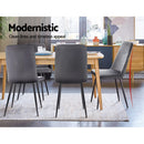 Set of 2 Dining Chairs Retro Chair Replica New metal Legs High Back Velvet Grey