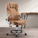 Massage Office Chair Gaming Chair Computer Desk Chair 8 Point Vibration Espresso