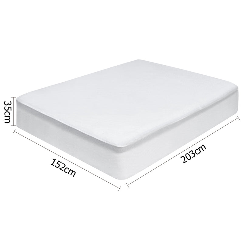 Giselle Bedding Queen Size Terry Cotton Mattress Protector