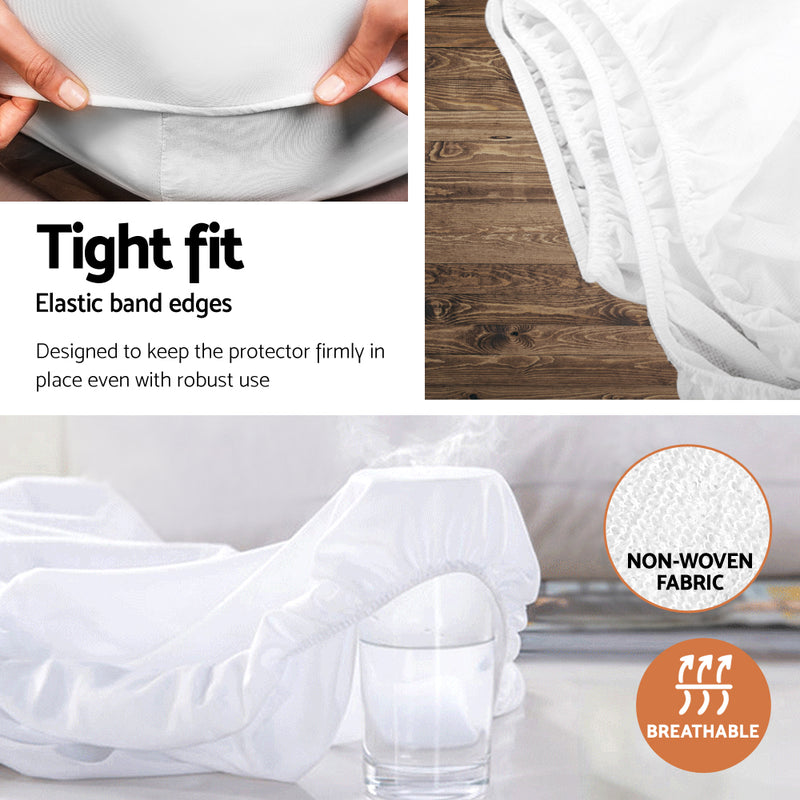 Giselle Bedding Queen Size Terry Cotton Mattress Protector