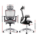 Office Chair Gaming Chair Computer Chairs Mesh Net Seating Grey
