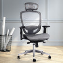 Office Chair Gaming Chair Computer Chairs Mesh Net Seating Grey