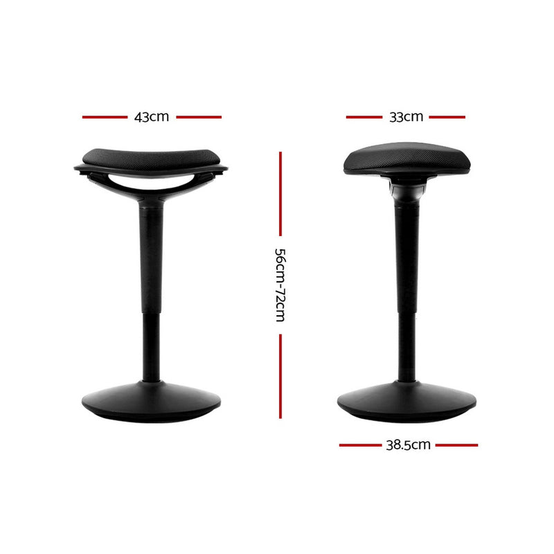 Sit Stand Stool Active Motion Stools Office Chair School For Standing Desk Black