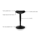 Sit Stand Stool Active Motion Stools Office Chair School For Standing Desk Black