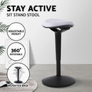 Sit Stand Stool Active Motion Stools Office Chair School For Standing Desk Grey