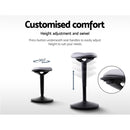 Sit Stand Stool Active Motion Stools Office Chair School For Standing Desk Grey