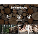 Wooden & PU Leather Office Desk Chair - White