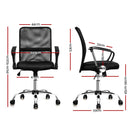 Office Chair Gaming Chair Computer Mesh Chairs Executive Mid Back Black