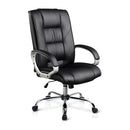 Executive PU Leather Office Desk Computer Chair - Black