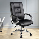 Executive PU Leather Office Desk Computer Chair - Black