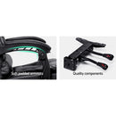 PU Leather Reclining Chair with Footrest - Black