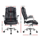 PU Leather Executive Office Desk Chair - Black