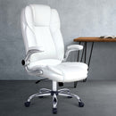 PU Leather Executive Office Desk Chair - White